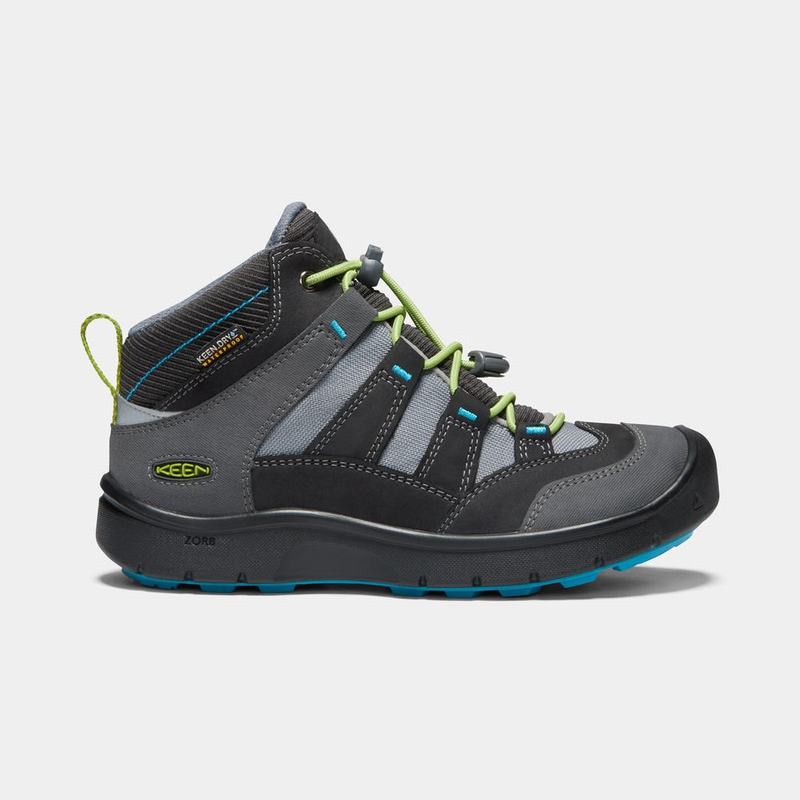 Botas De Montaña Keen Hikeport Waterproof Mid Para Niños Negros/Verdes - Botas Keen Mexico (078643-Q